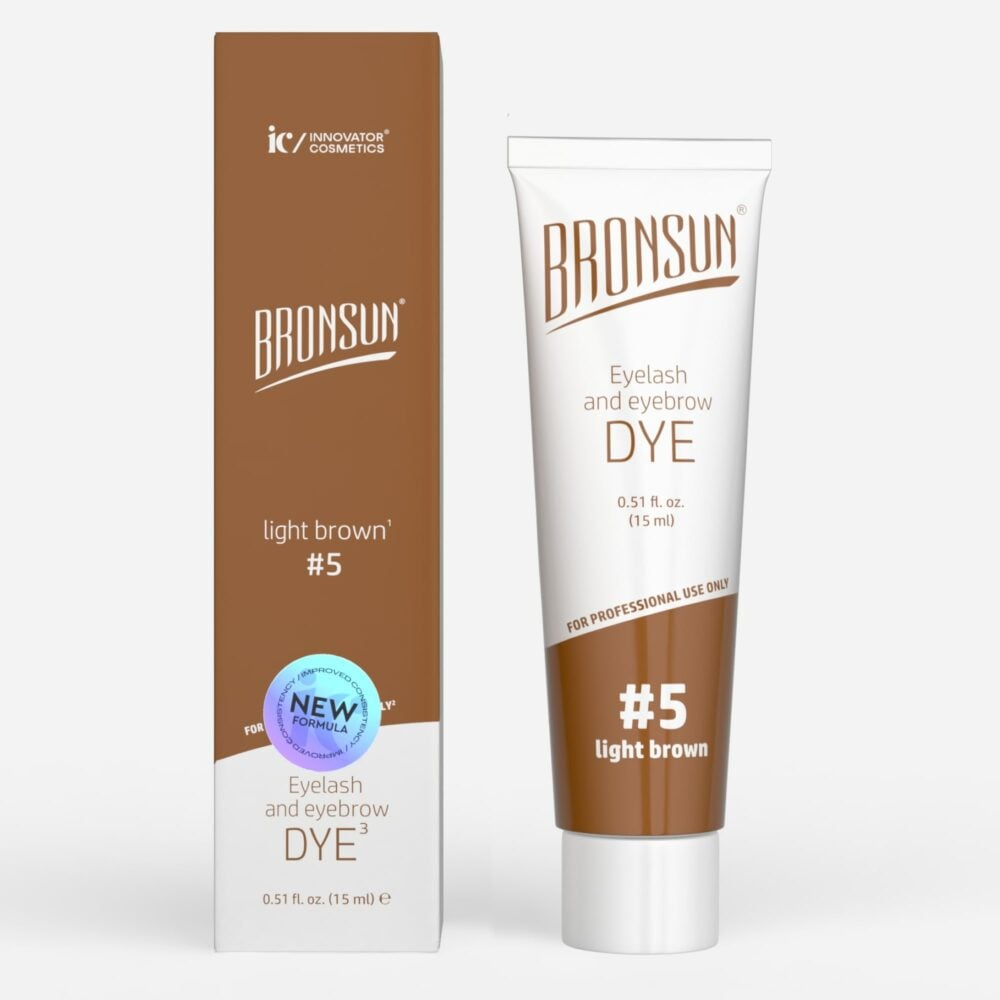 Bronsun Eyelash & Eyebrow Gel Dye NEW - Light Brown